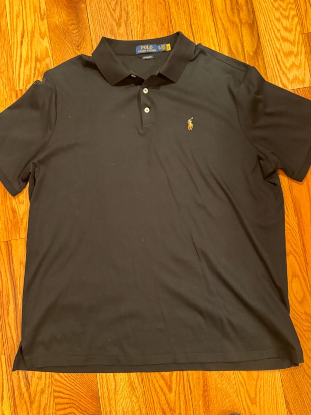 Ralph Lauren Men’s Black Polo with Gold Pony